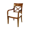 Criss Cross Back Carver Dining Chair