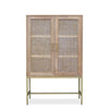 Mala timber and rattan cabinet