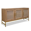 Mala Timber and rattan 3 door buffet