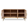 Mala Timber and rattan 3 door buffet