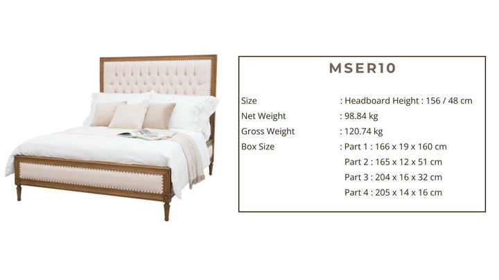 Upholstered Serenity Bed - King Size