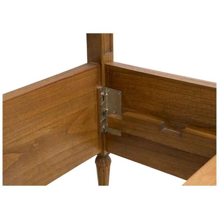 Upholstered serenity four poster bed - queen size