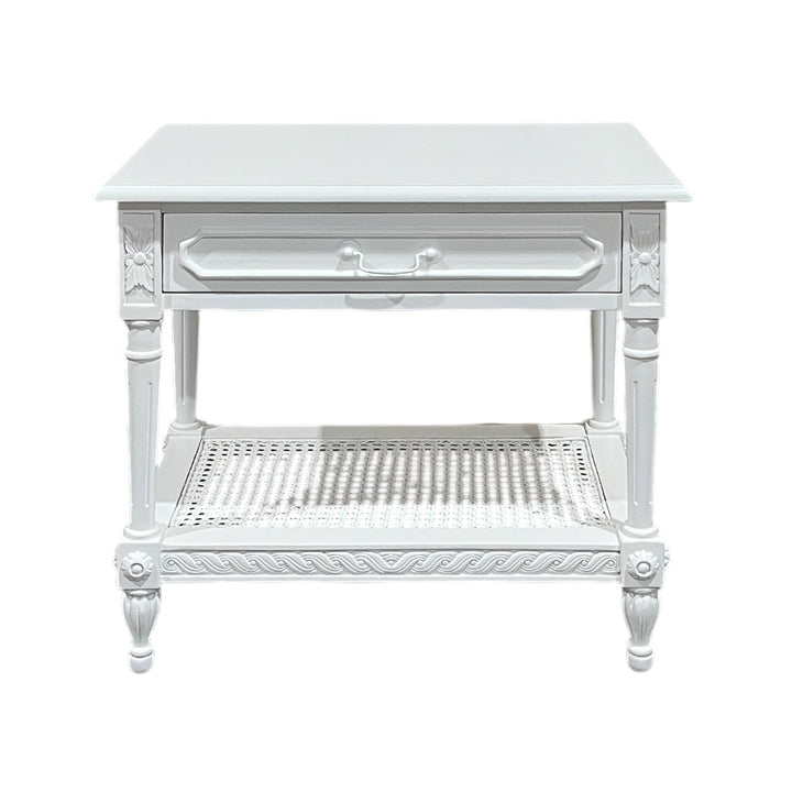 Marseille Timber and Rattan Bedside