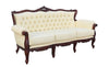 Large Three Seater Carved Couch