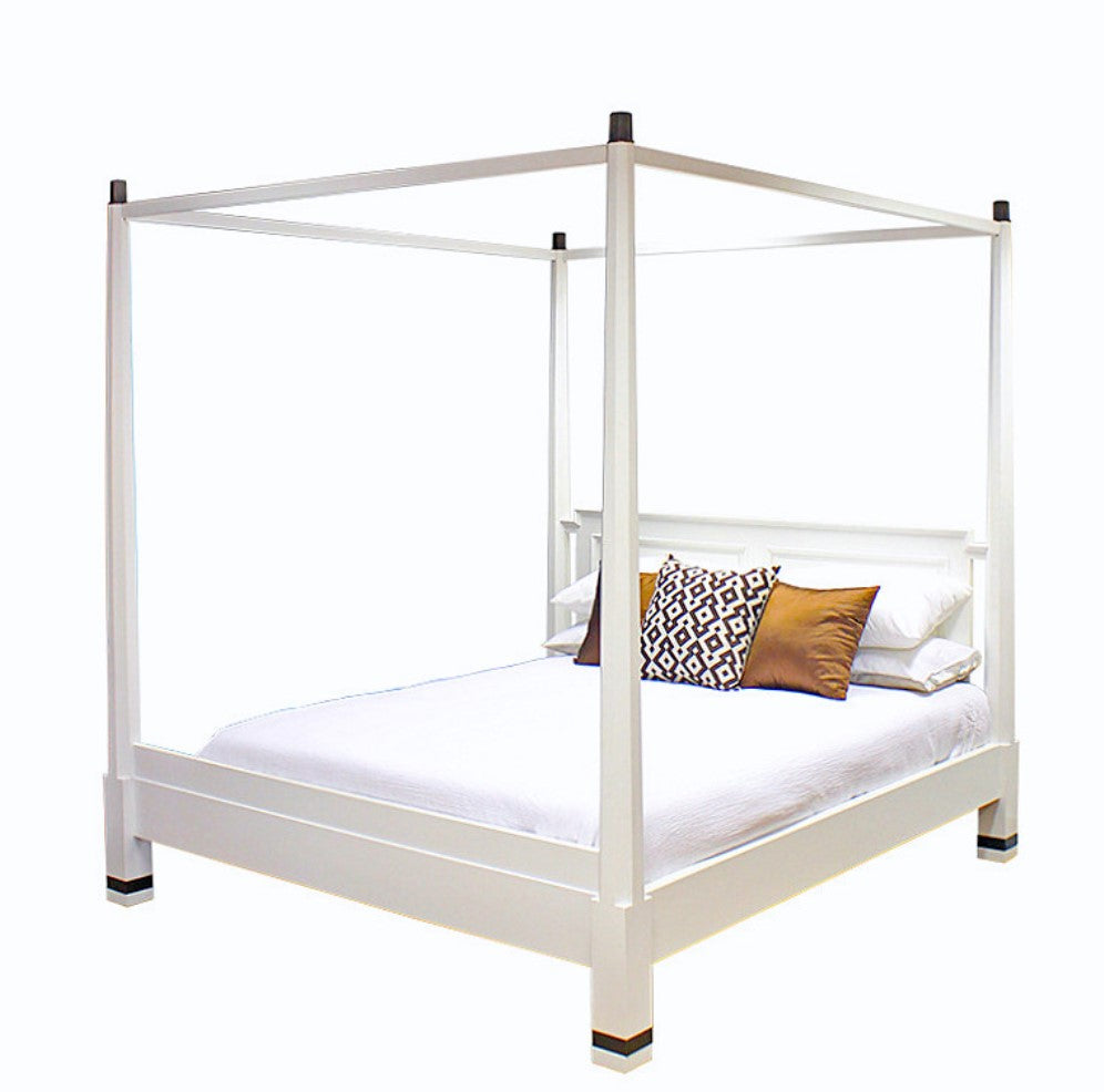 Pencil Four Poster Bed - Queen size