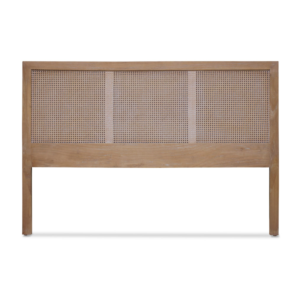 Queen Size Mala Timber and rattan bedhead