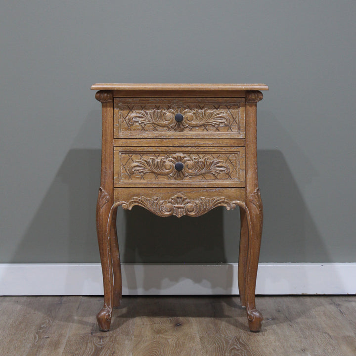 Louis Two Drawer Bedside
