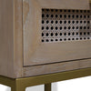 Mala Timber and Rattan Bedside Table