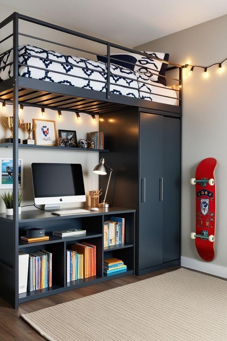 Small Bedroom Ideas for Teenage Guys That Maximize Space and Style