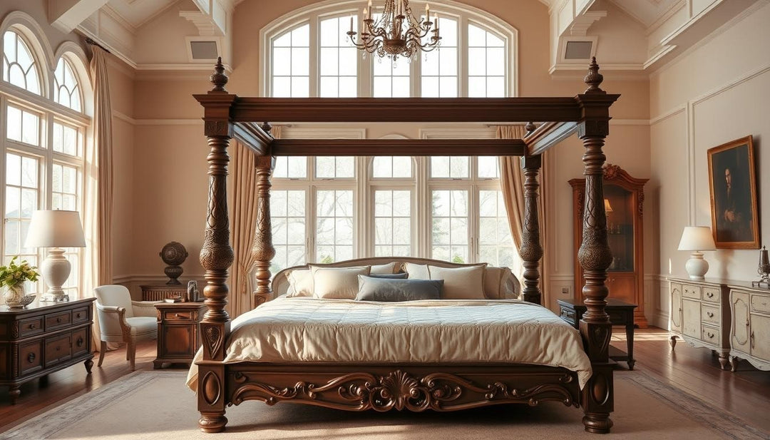 sleigh bed vs four poster bed australia