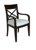 Criss Cross Back Carver Dining Chair