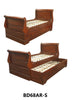 Traditional Sleigh Bed with Trundle - Single
