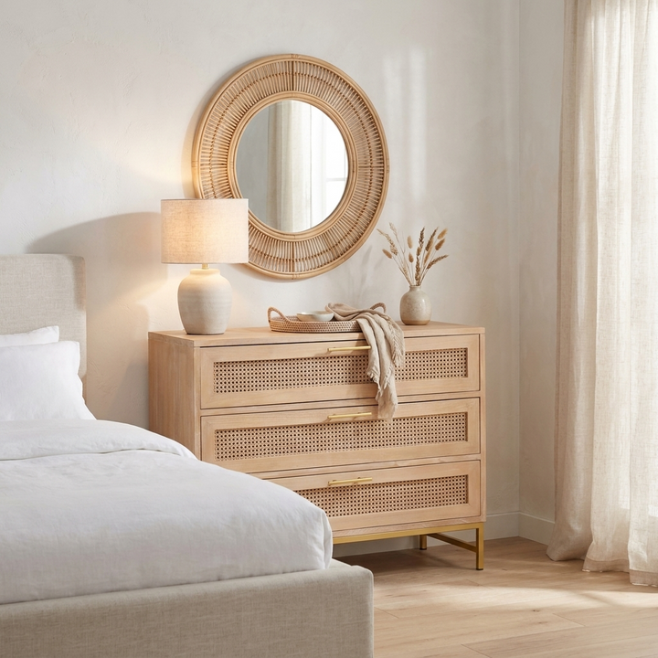 Mala Timber and Rattan Lowboy