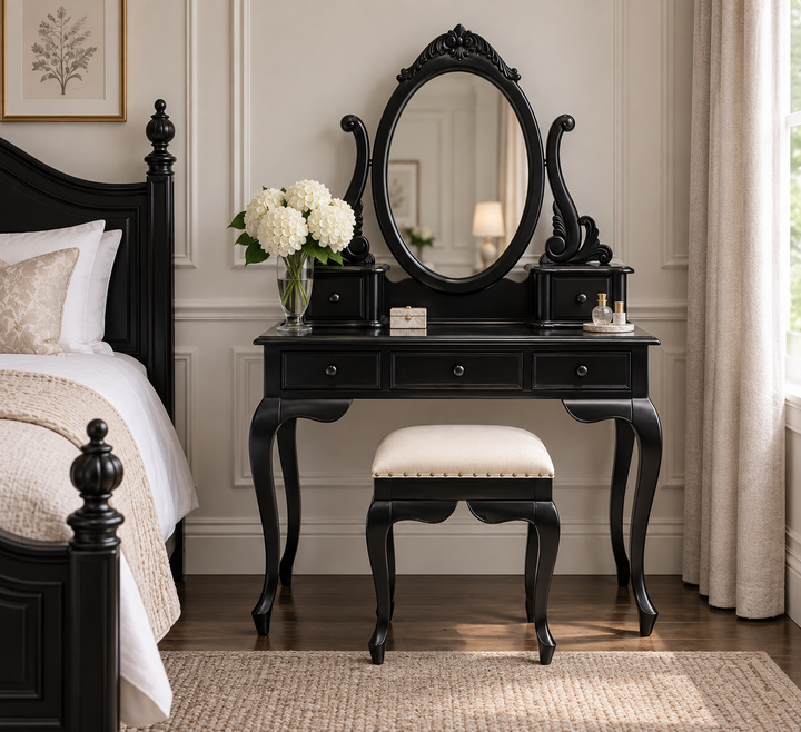 Marcella Dressing Table with Stool