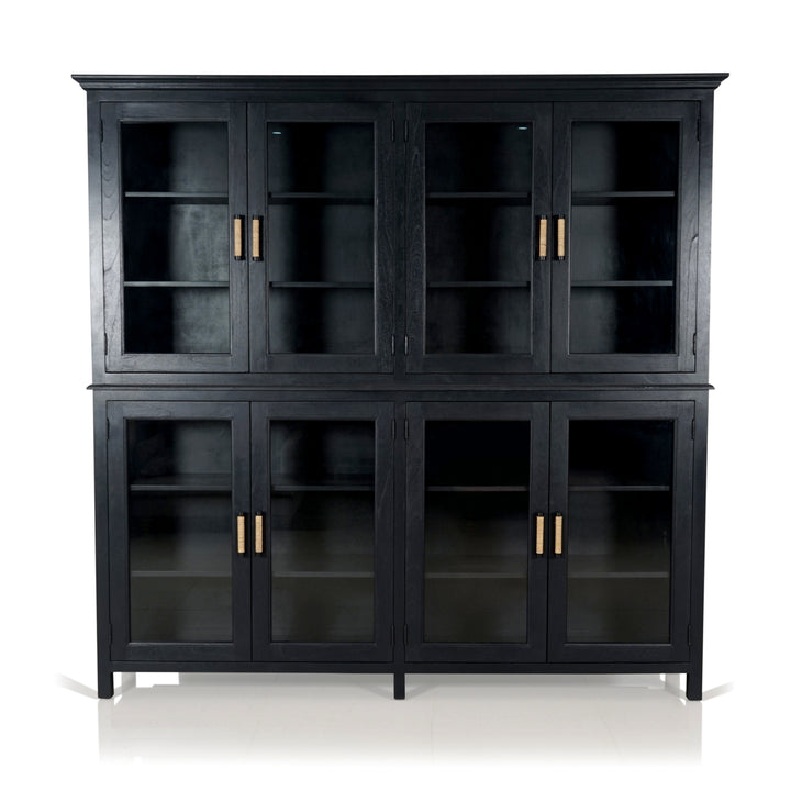 Heritage glass door buffet and hutch