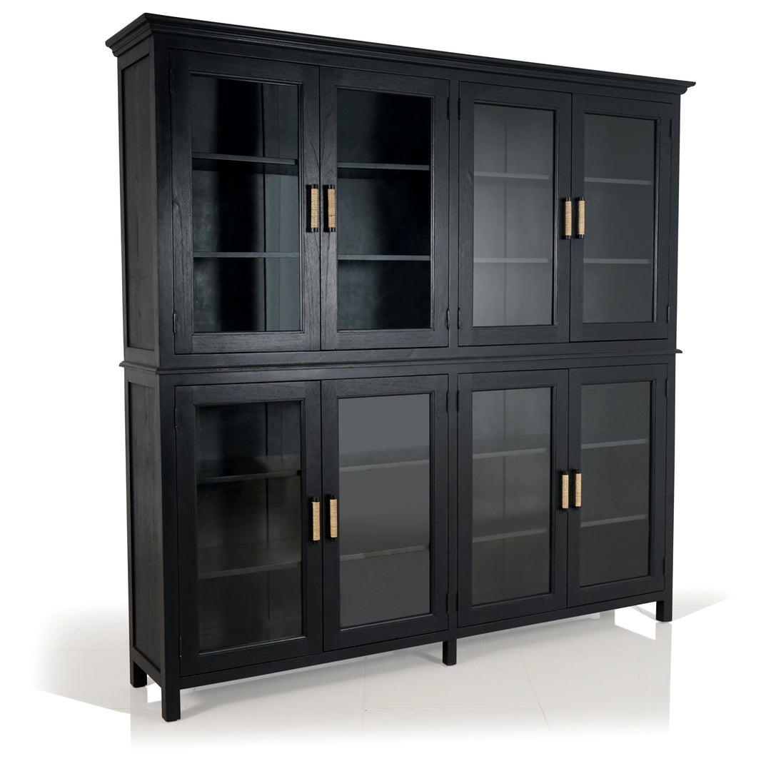 Heritage glass door buffet and hutch