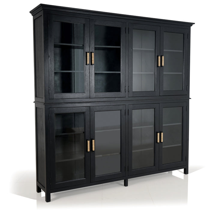 Heritage glass door buffet and hutch