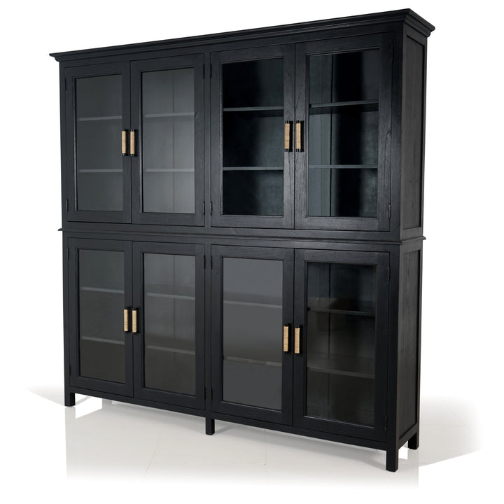 Heritage glass door buffet and hutch