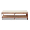 Marseille Timber and Rattan Bed End Stool