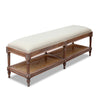 Marseille Timber and Rattan Bed End Stool