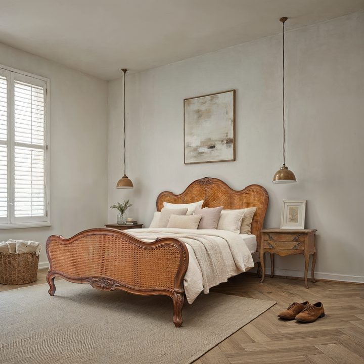 Parisian Rattan Bed - Queen size