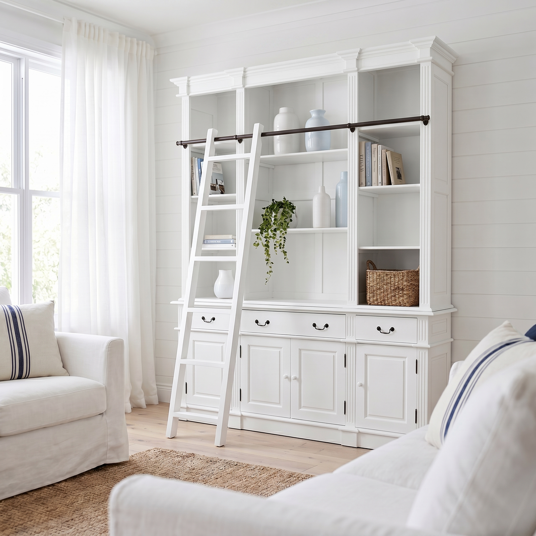 Estate Bookcase with Ladder