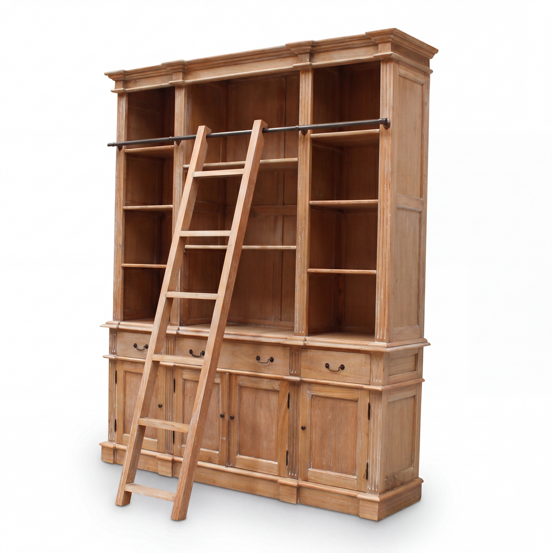 Estate Bookcase with Ladder
