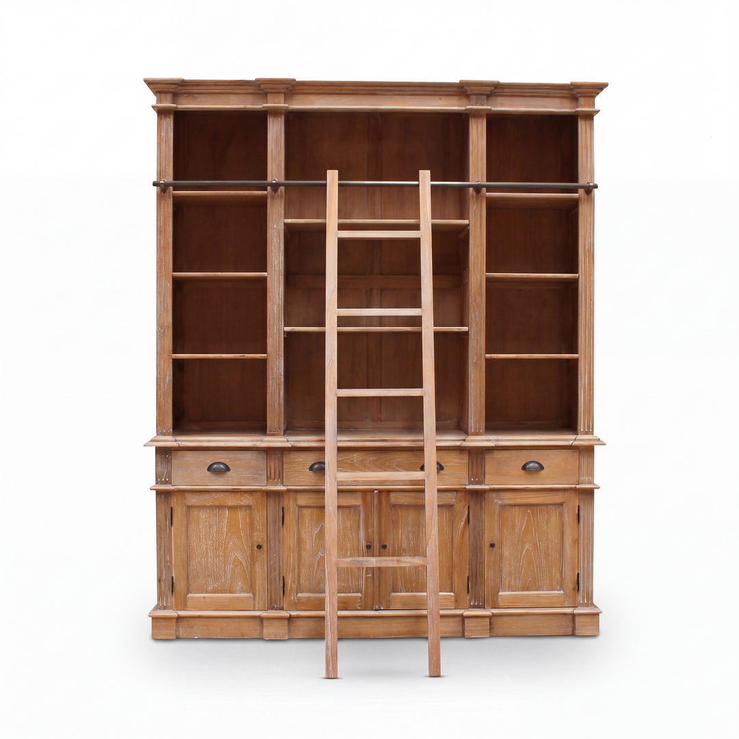 Estate Bookcase with Ladder