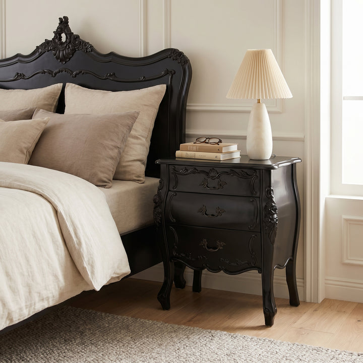 Rococo Bedside - Three Drawer