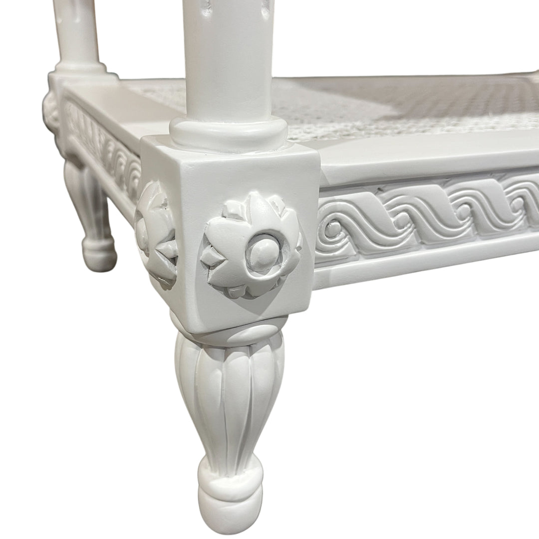 Marseille Timber and Rattan Bedside