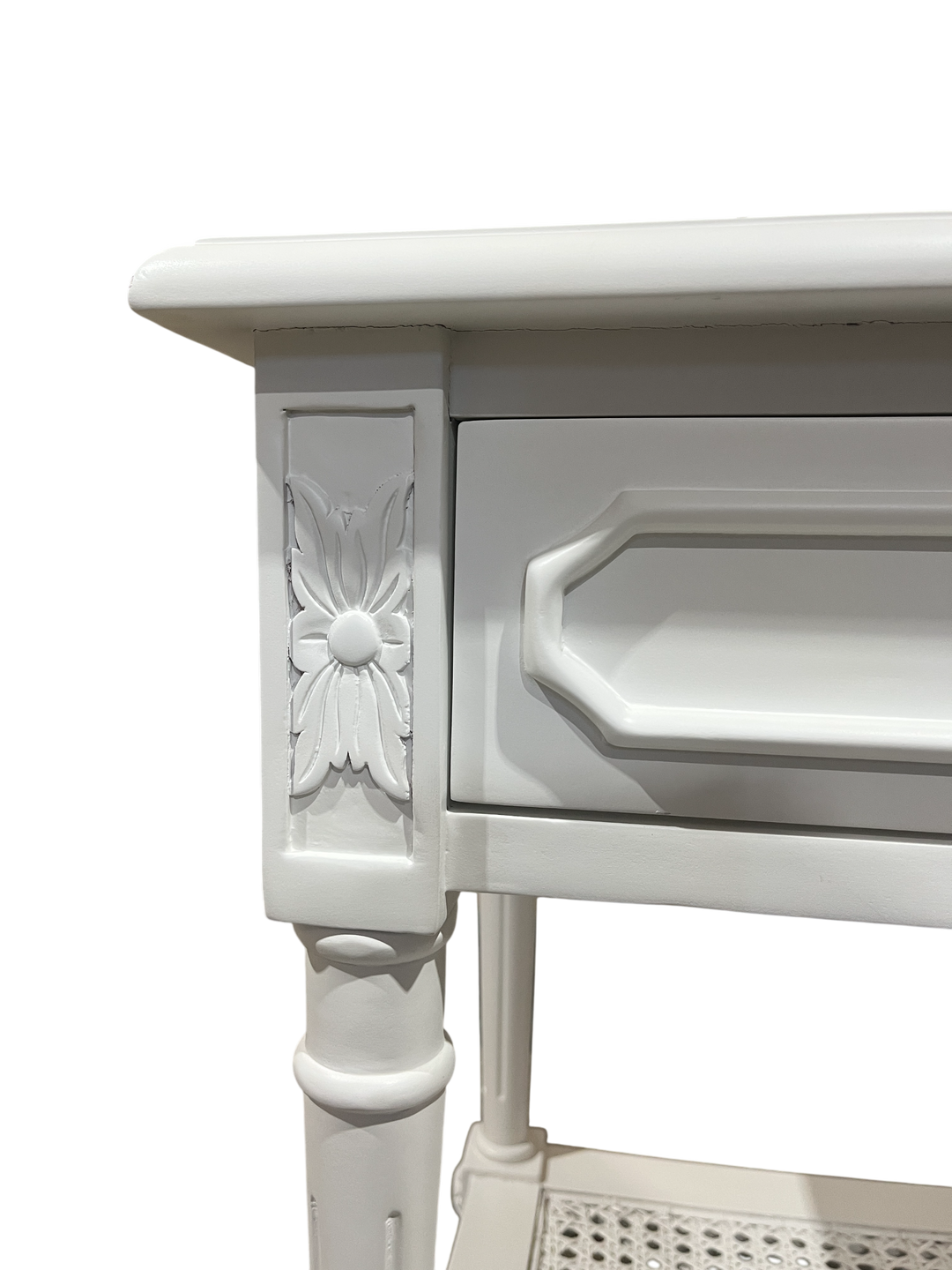 Marseille Timber and Rattan Bedside