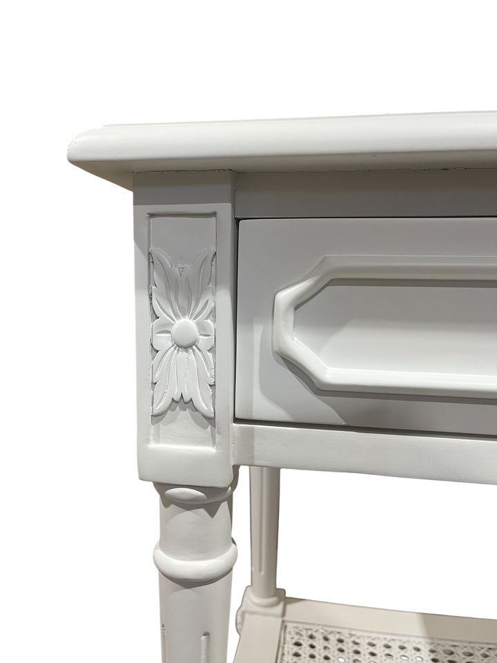 Marseille Timber and Rattan Bedside