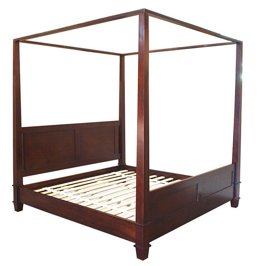 Straight Four Poster Bed - Queen size