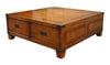 Campaign Coffee Table 4 Drawer