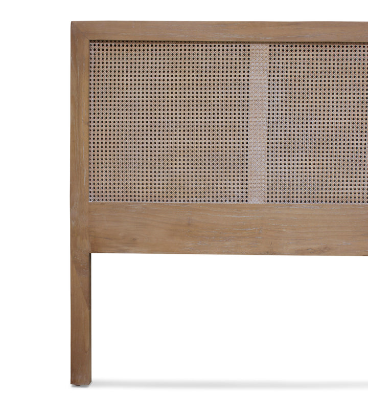 Queen Size Mala Timber and rattan bedhead - Wholesale