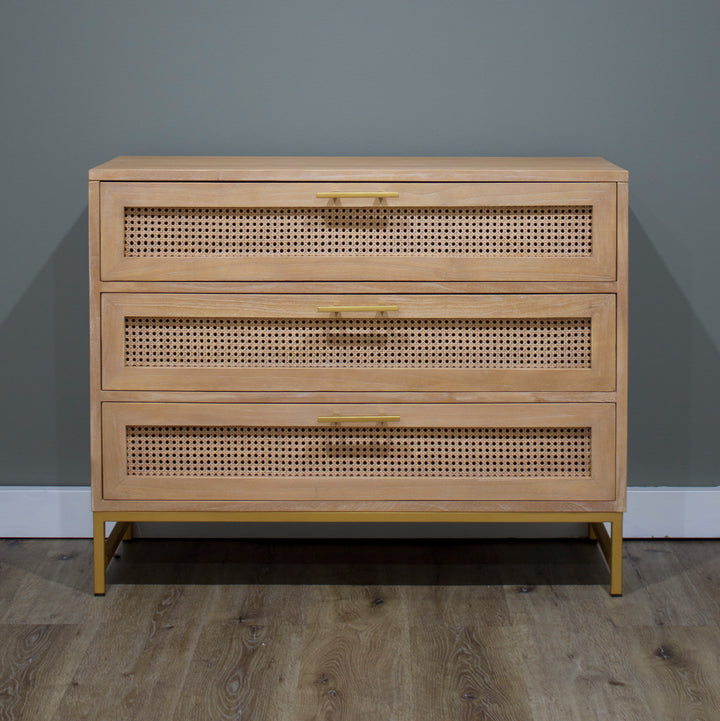 Mala Timber and Rattan Lowboy - Wholesale