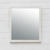 Matte White Square Profile Mirror