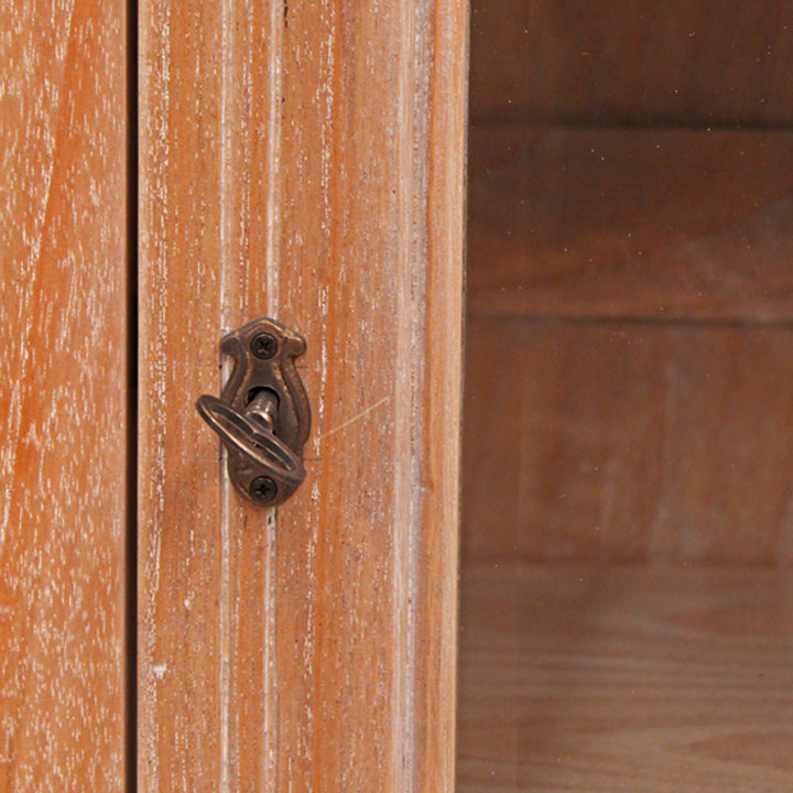 Single Door Carved Dutch Showcase - Wholesale