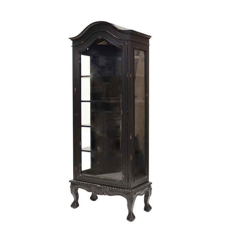 Single Door Carved Dutch Showcase - Wholesale