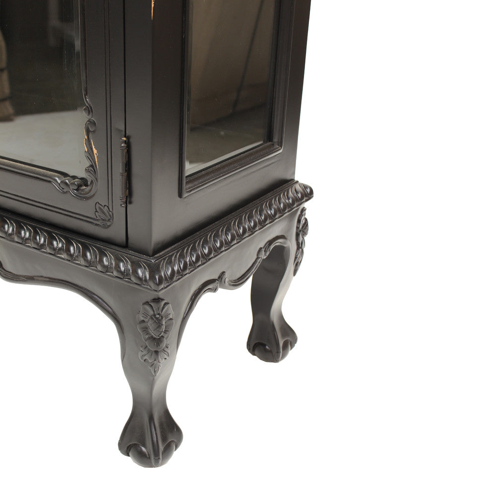 Single Door Carved Dutch Showcase - Wholesale