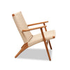 Teak and String Weave Easy Chair