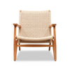 Teak and String Weave Easy Chair
