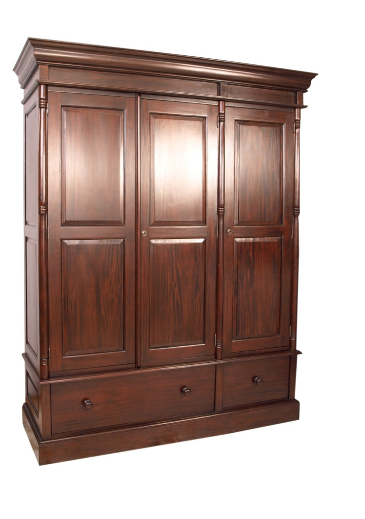 Colonial Style Wardrobe - Large